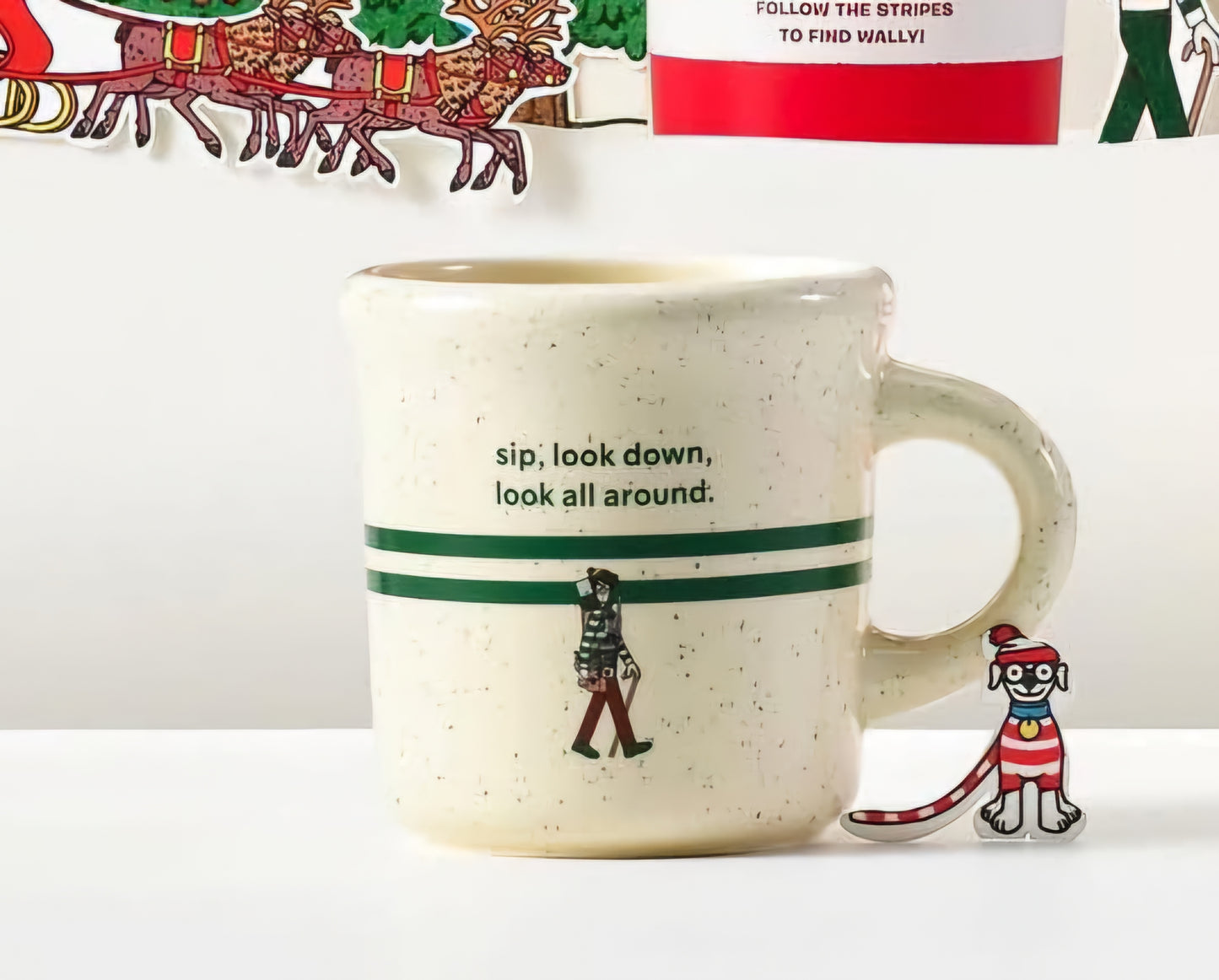 Taza de cerámica blanca 300 ml Wheres Wally? Starbucks Series