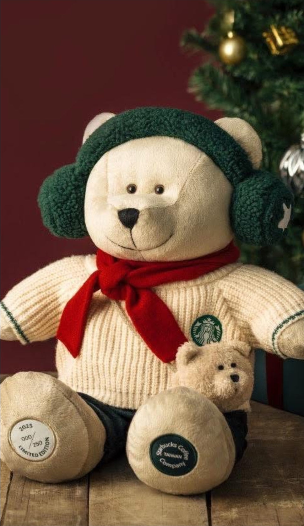 Oso de peluche Bearista Starbucks Asia 2025