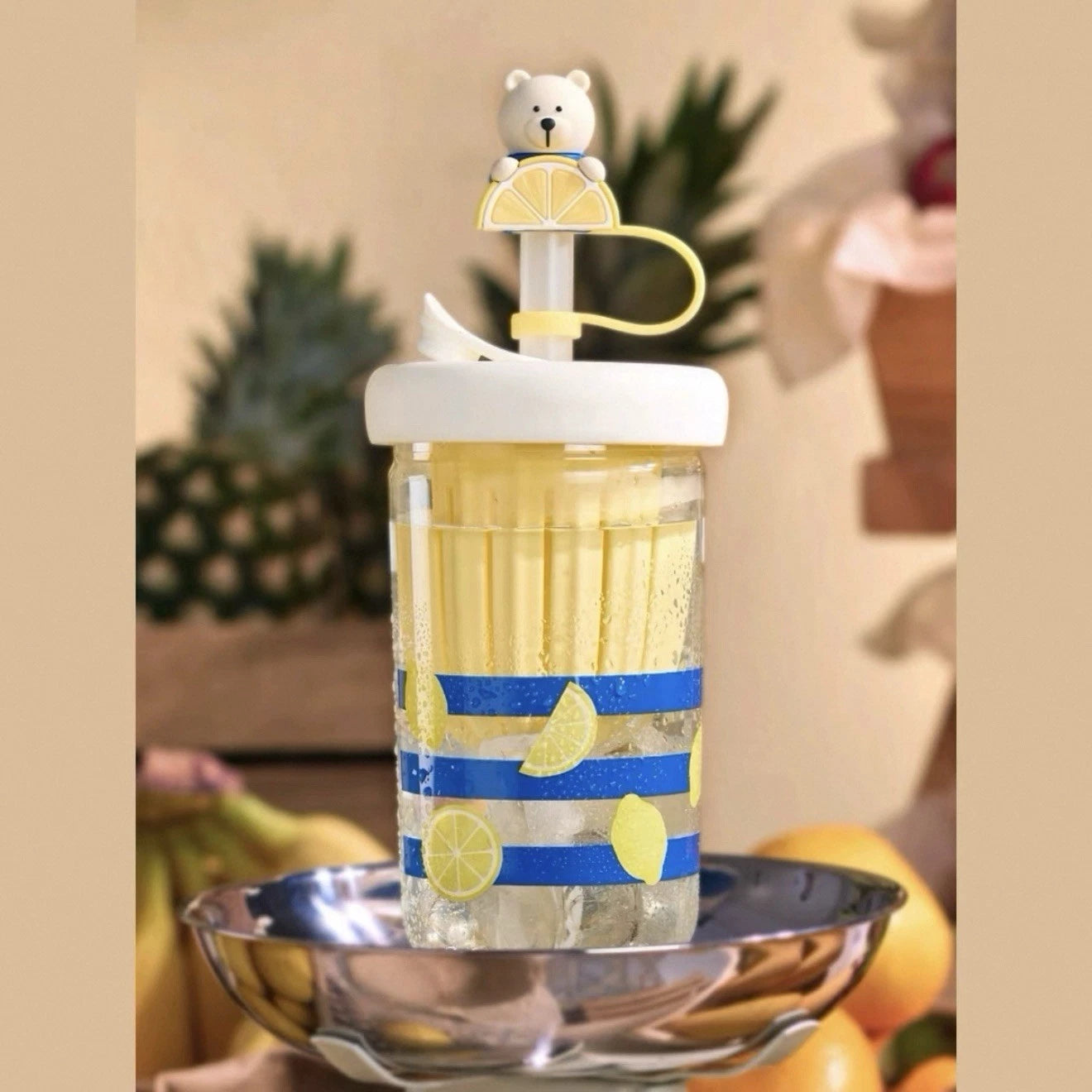 Vaso de Plastico con Popote Starbucks China 2025 Fruit Romance series 480ml