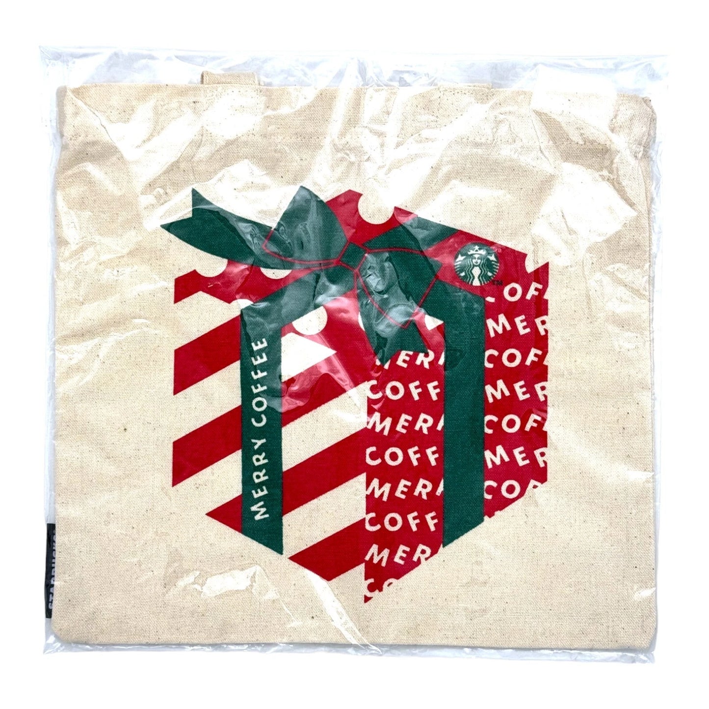 Mini Bolsa de Tela Starbucks Japan Holiday Mini Canvas Tote Bag MINT Christmas 2019, Limited Import Lives Tiktok