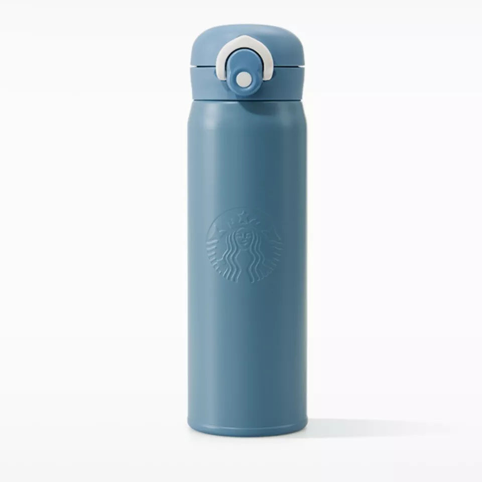 Termo de Acero Inoxidable Azul con logo de sirena Starbucks 2024 China 25th Anniversary 17oz