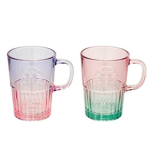 Set Tazas de Vidrio Starbucks Korea Say Thanks 2025