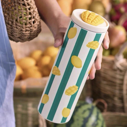 Termo de Acero Inoxidable verde Starbucks China 2025 Fruit Romance series 455ml