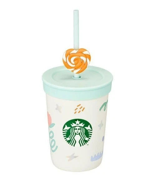 Vaso de Acero Inoxidable con popote Starbucks Korea Say Thanks 2025