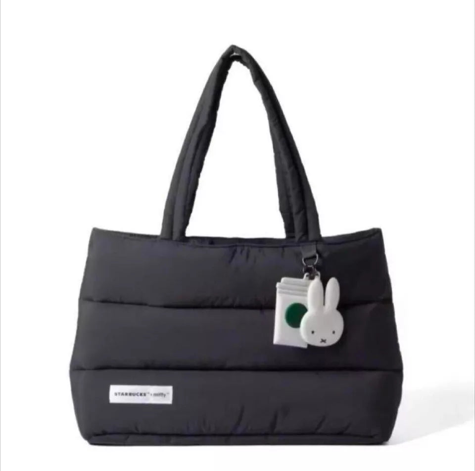 Tote Negra Starbucks Taiwan 2025 Miffy series Black Tote