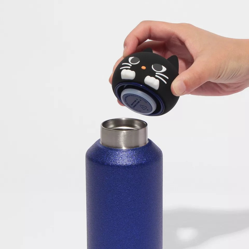 Botella de Acero Inoxidable de Gato Bruja Starbucks Halloween Japon 2024 473ml
