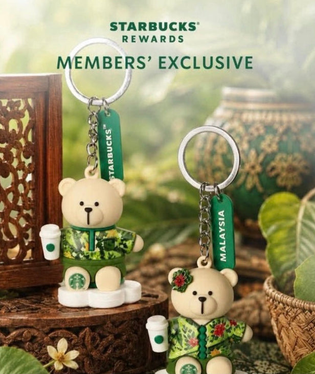 Starbucks Rewards Members Exclusive Bearista keychains Malaysia