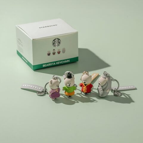 Llaveros Bearista SIngapur Starbucks® Caja de 4