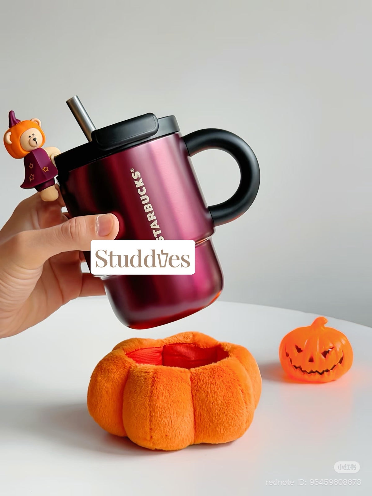 Starbucks China 2026 Halloween Magical Night 570ml Pumpkin Straw Cup