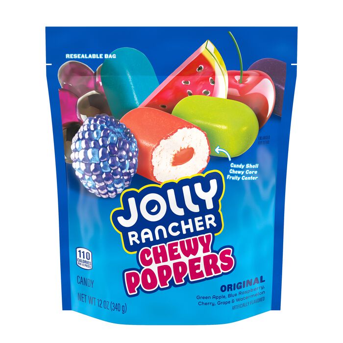 JOLLY RANCHER Chewy Poppers Original Fruit Flavored Candy Bag, 12 oz US Goods