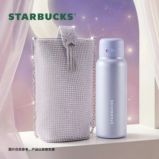 Starbucks 2026 China Purple Night Galaxy 12oz SS Tumbler with Sleeve Bag