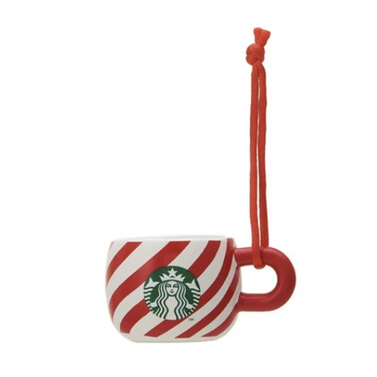 Ornamento Taza de Ceramica con rayas Starbucks Holiday Japan 2024