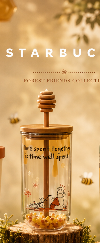Starbucks x Winnie Pooh vidrio