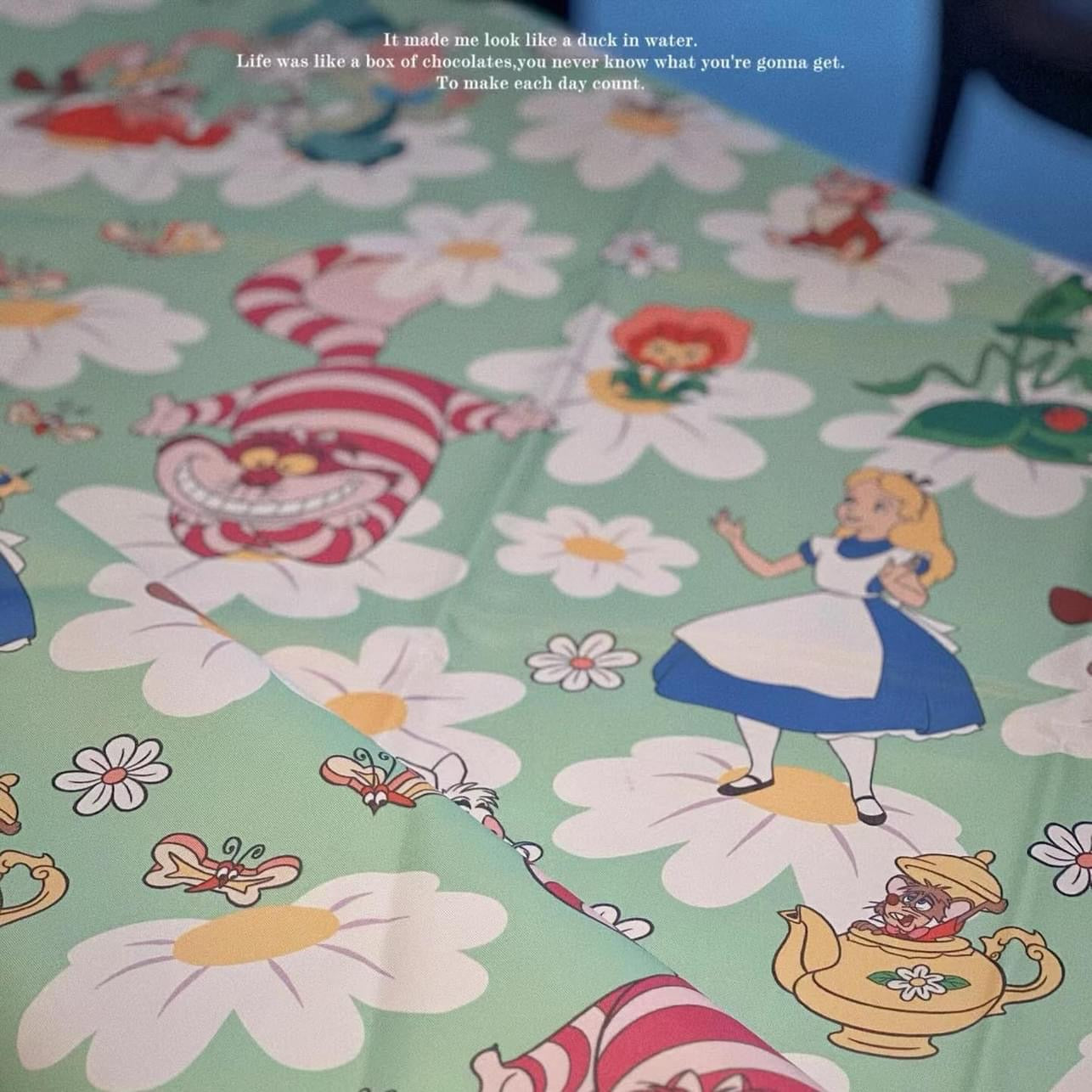 Disney x Starbucks China Alice in Wonderland Alice Tote Bag y Tapete Picnic