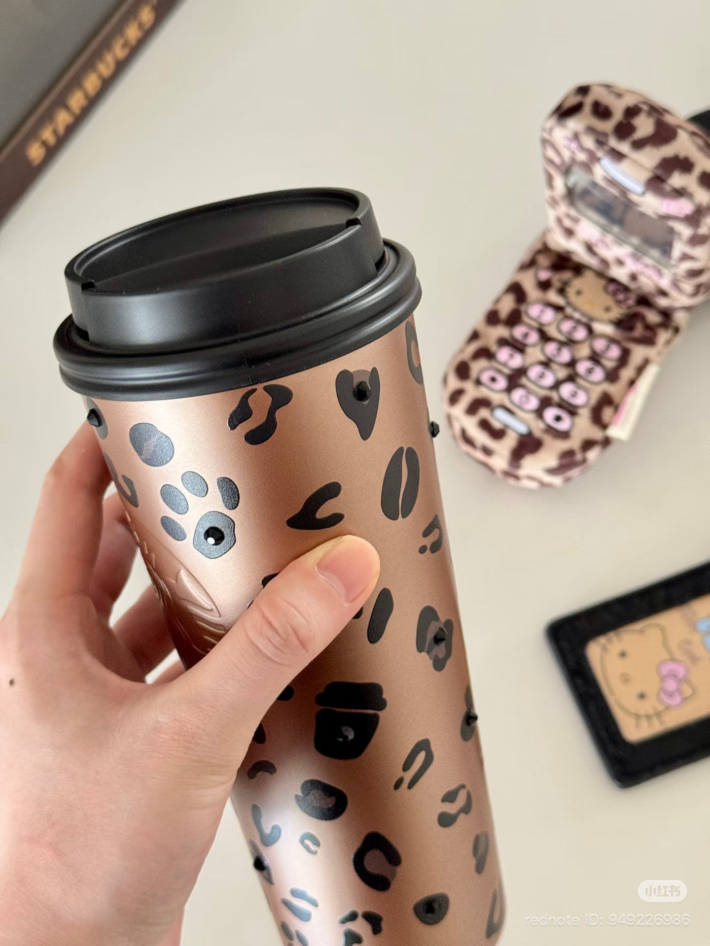 Starbucks China 2026 leopard print series doble tapa acero inoxidable