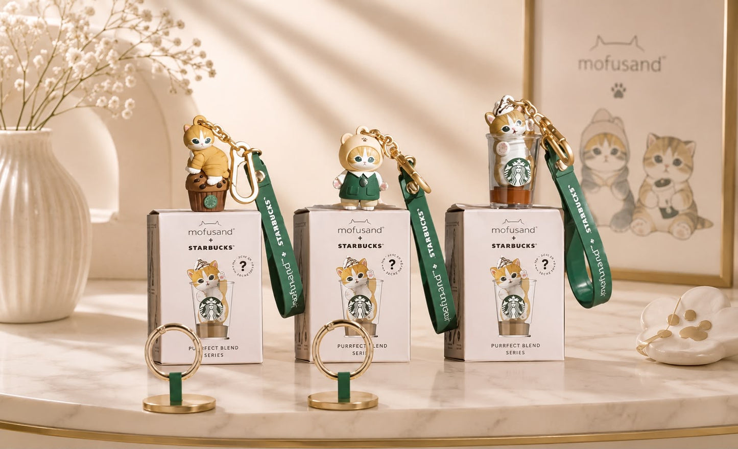 Mofusand x Starbucks BlindBox llavero 2026