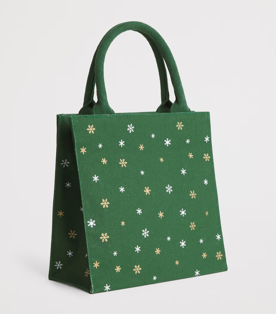 Harrods Small Christmas Bear Tote Bag