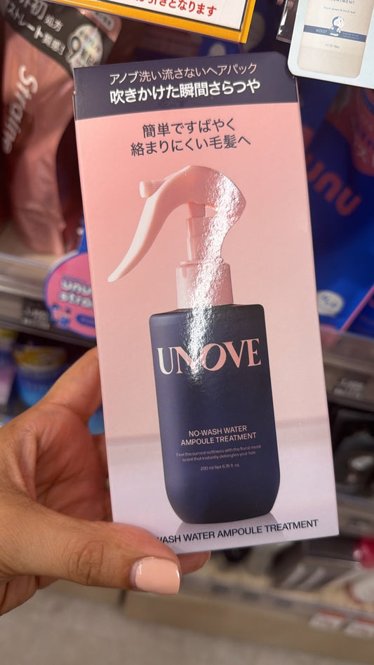 UNOVE
NO-WASH WATER
AMPOULE TREATMENT