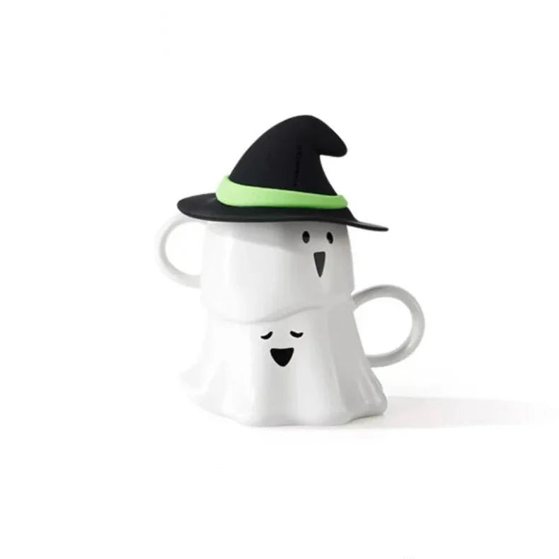 Taza de Ceramica Starbucks China 2024 Halloween Green Ghost online 455ml