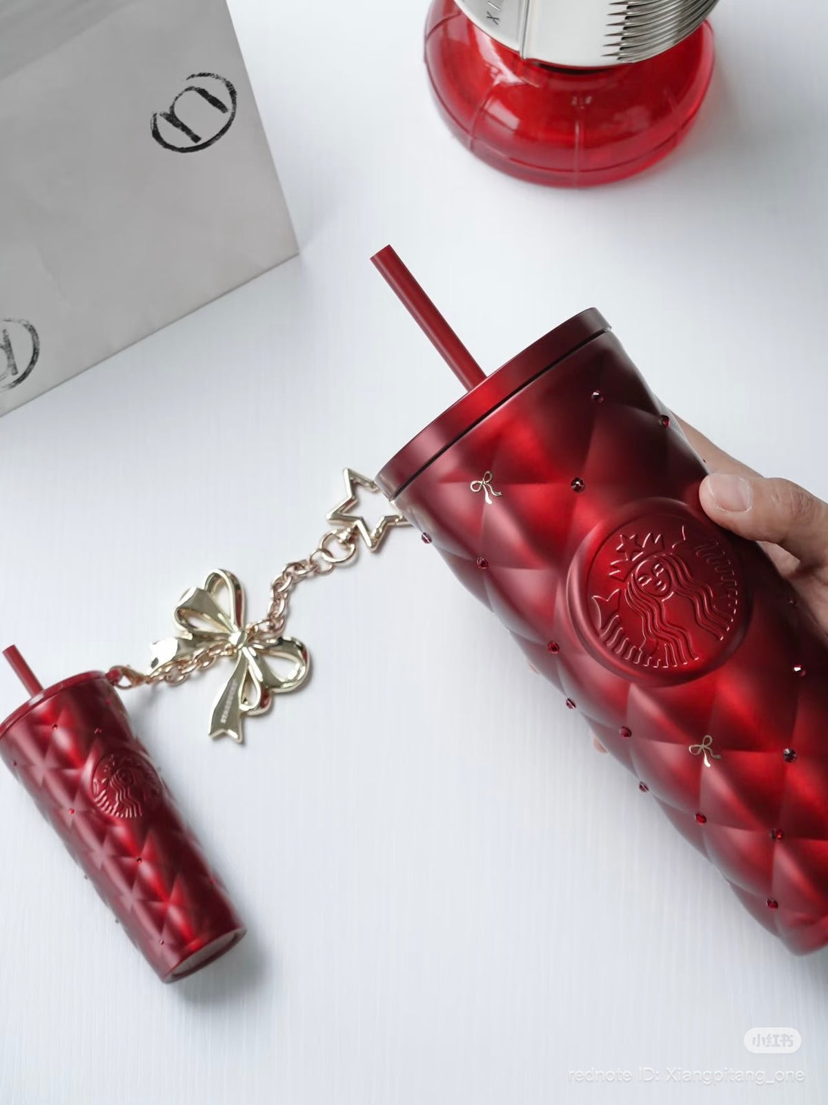 Starbucks China Christmas 2026 | Red Rhinestone Tumbler Gift Set