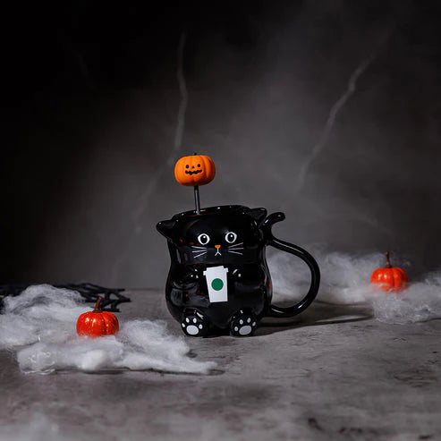 Taza cerámica Gato negro Hongkong Halloween 2024 12oz