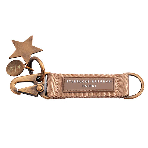 Llavero Starbucks Taiwan 2025 Collection Dream PLAZA Series gold
