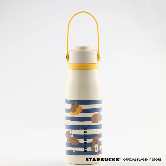 Botella de agua de acero inoxidable Starbucks Philippines 2026 Capy Citrus series 18oz Capybara Rally