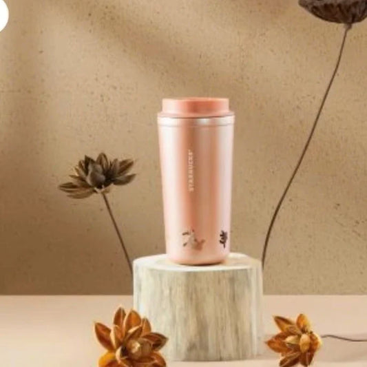 Vaso de acero Inoxidable con tapa rosa Starbucks Vietnam 2026 Mid-Autumn Series 18oz