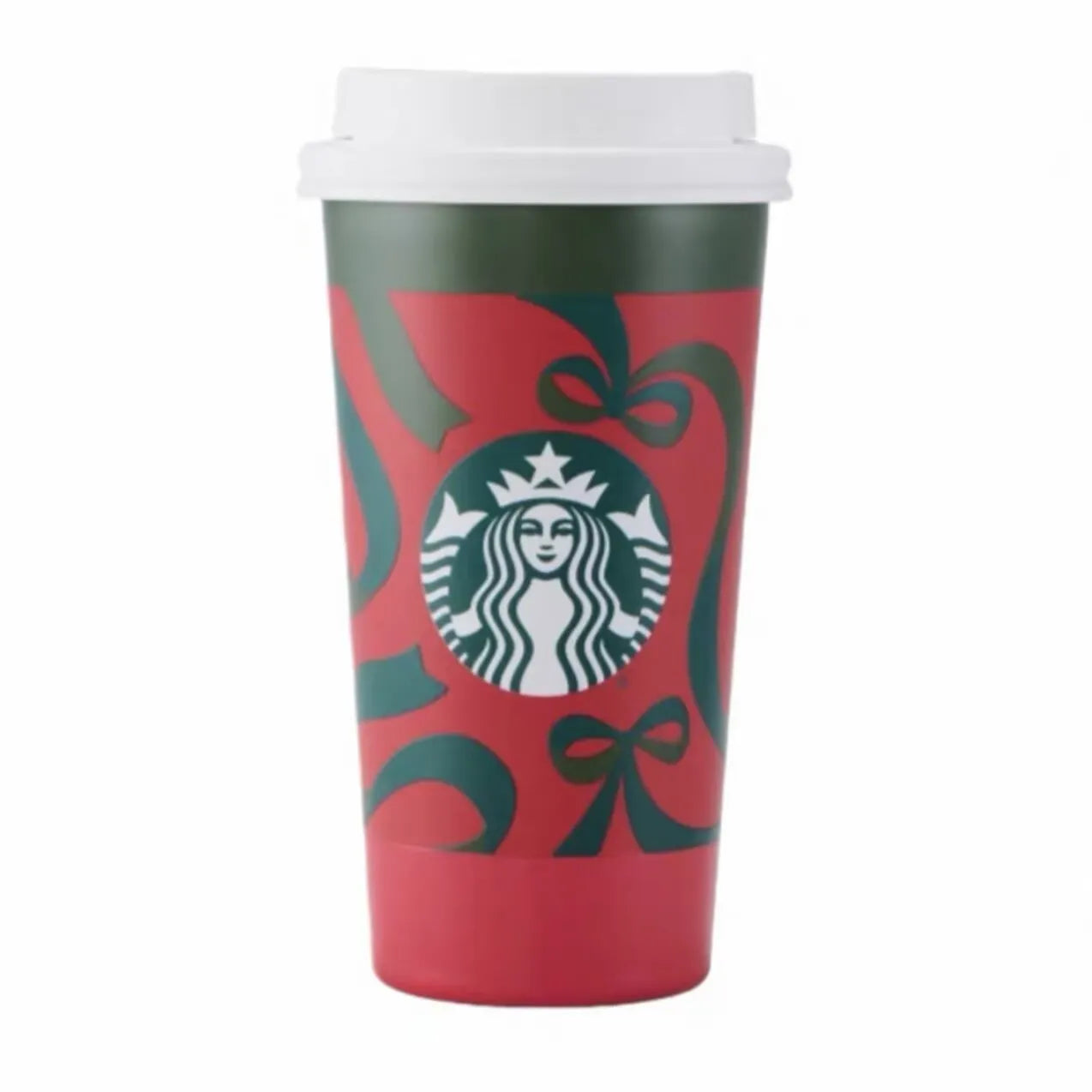 Starbucks 2025 China Warm Christmas Bow 15oz SS Tumbler