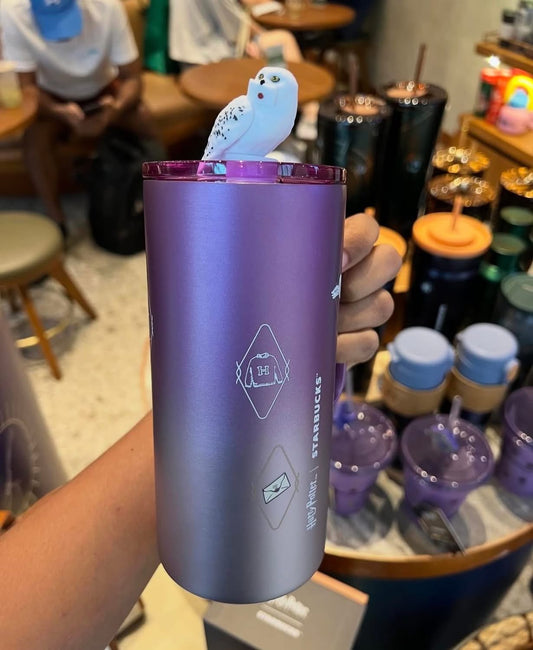 Taza Térmica Harry Potter Hedwig Morada Thailand | Frío y Caliente + Caja