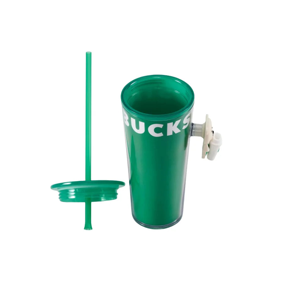 Starbucks China 2024 Coffee grounds and Lively green pop socket vaso popote 473ml