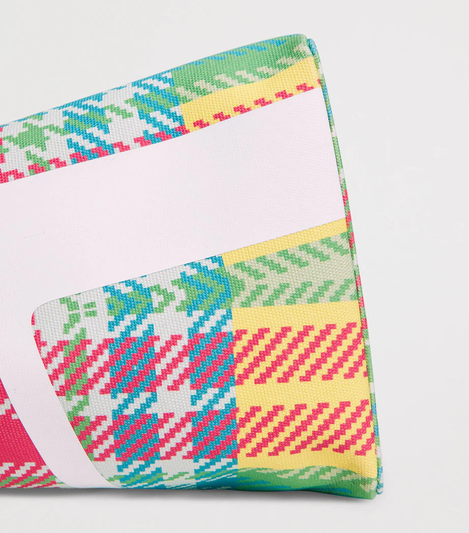 Harrods Large Madras Check Tote Bag