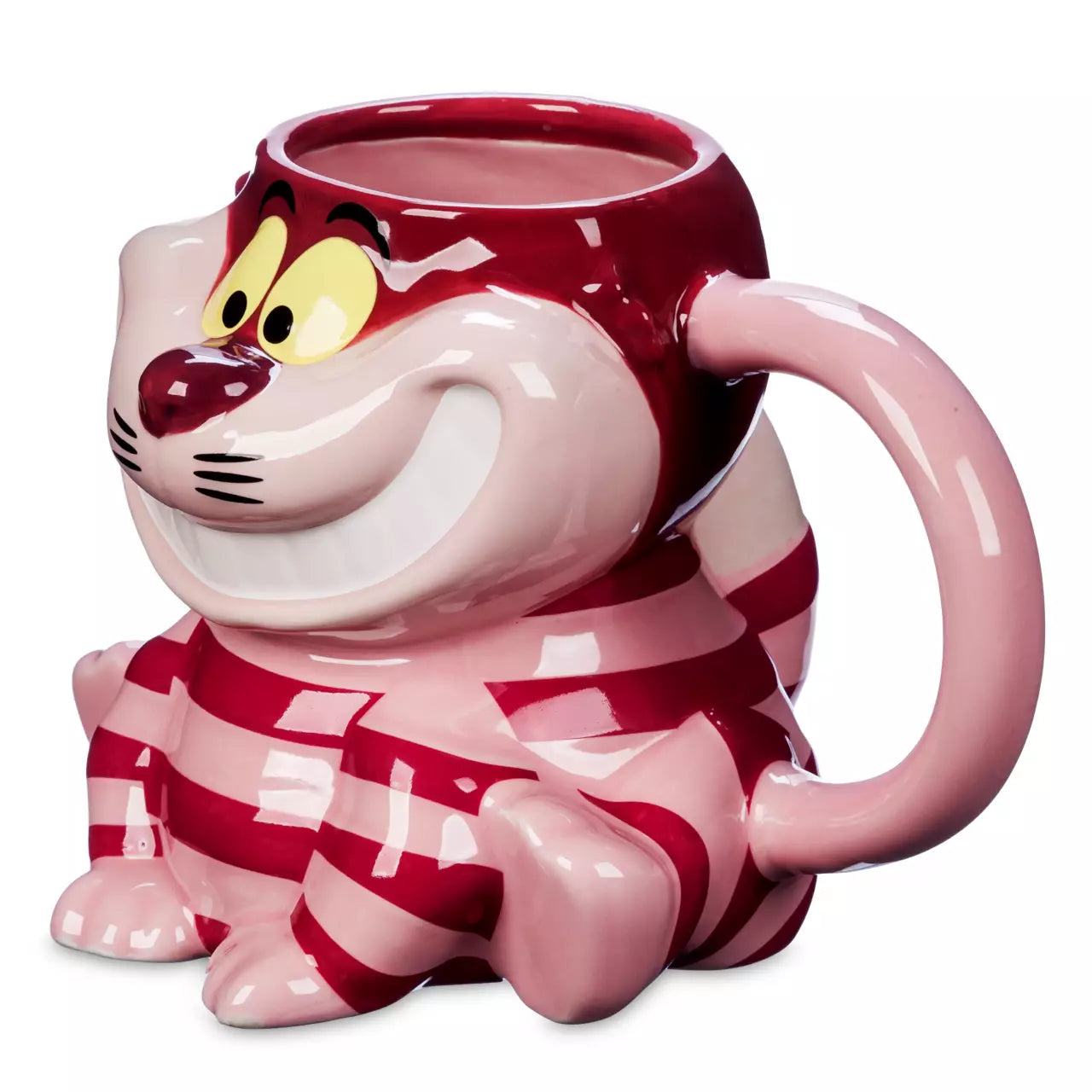 Taza esculpida del gato de Cheshire: Alicia en el país de las maravillas 19oz
