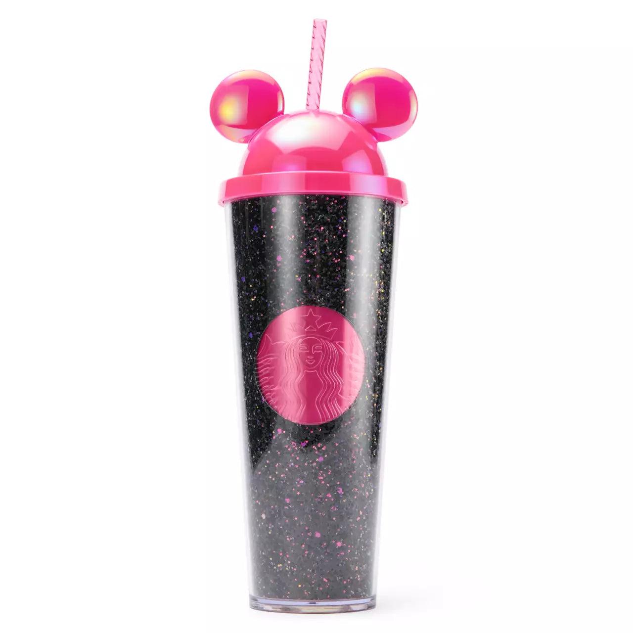Vaso Venti Starbucks® de Mickey Mouse con popote – 70.º aniversario de Disneyland