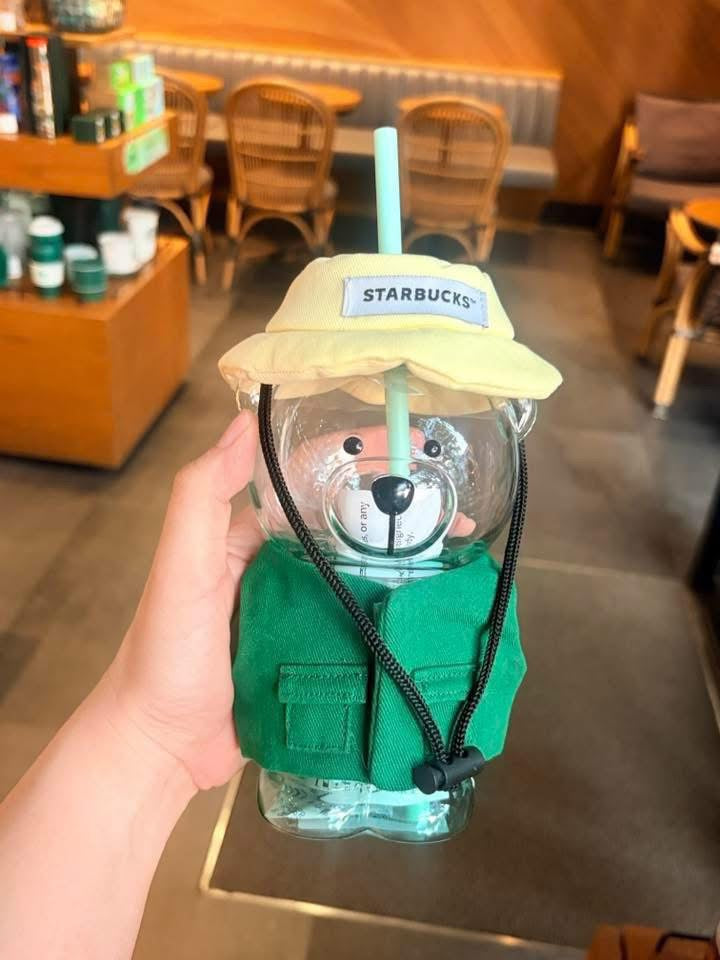 Starbucks 2026 TH bearista verde  20oz vaso de vidrio