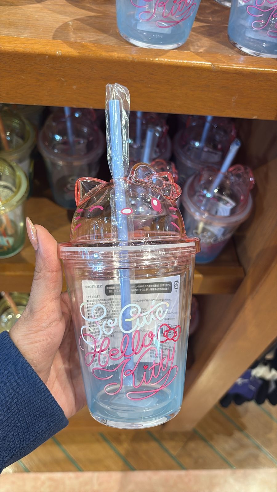 Vaso acrílico kitty universal