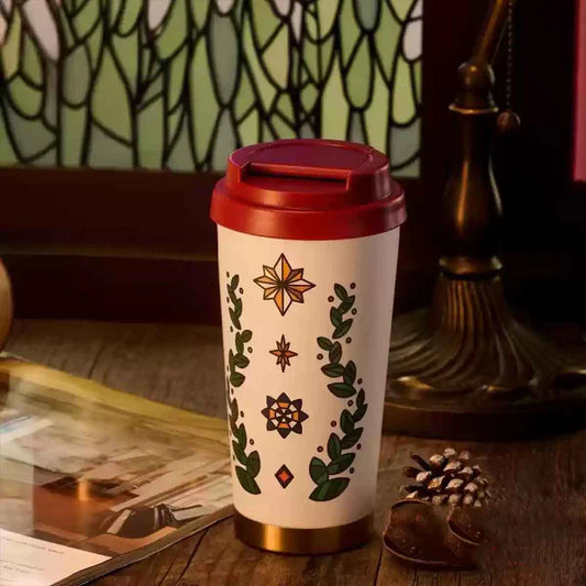 Vaso elma de acero inoxidable Starbucks China 2024 Christmas Colorful Kaleidoscope Series 473ml