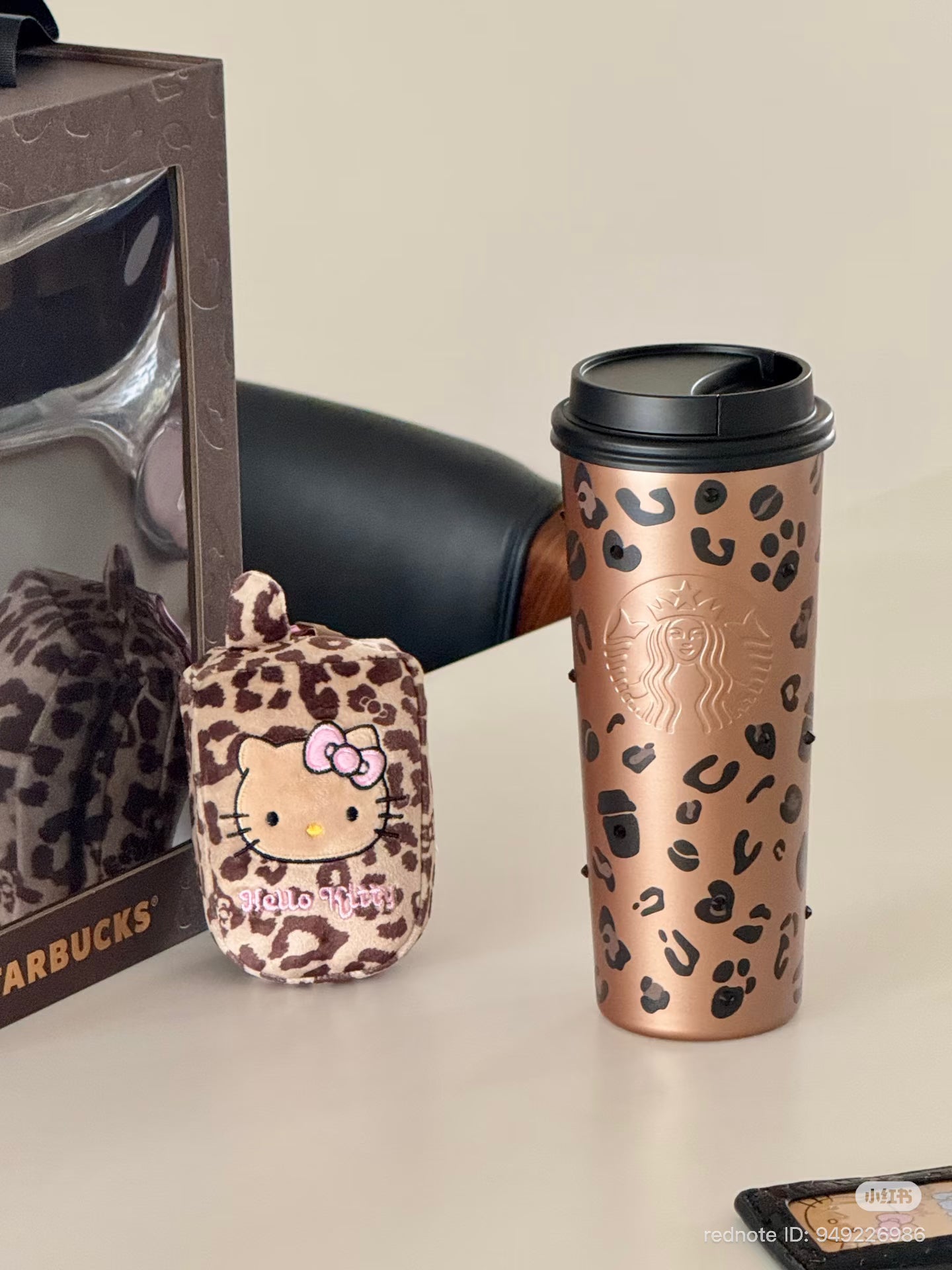 Starbucks China 2026 leopard print series doble tapa acero inoxidable