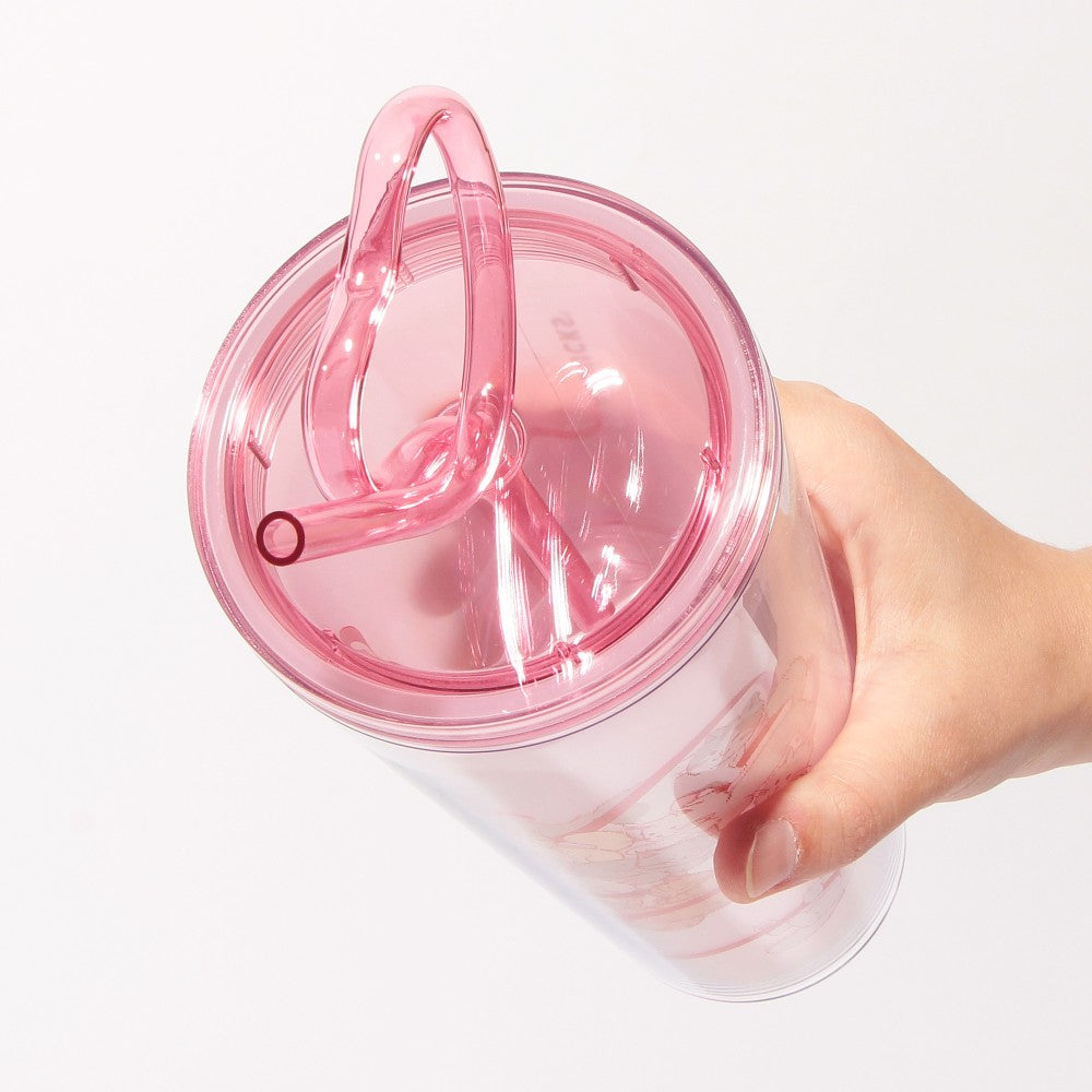 Vaso Venti con popote de Corazon Starbucks Japan 2025 Valentine's Day Straw Cup 710ml