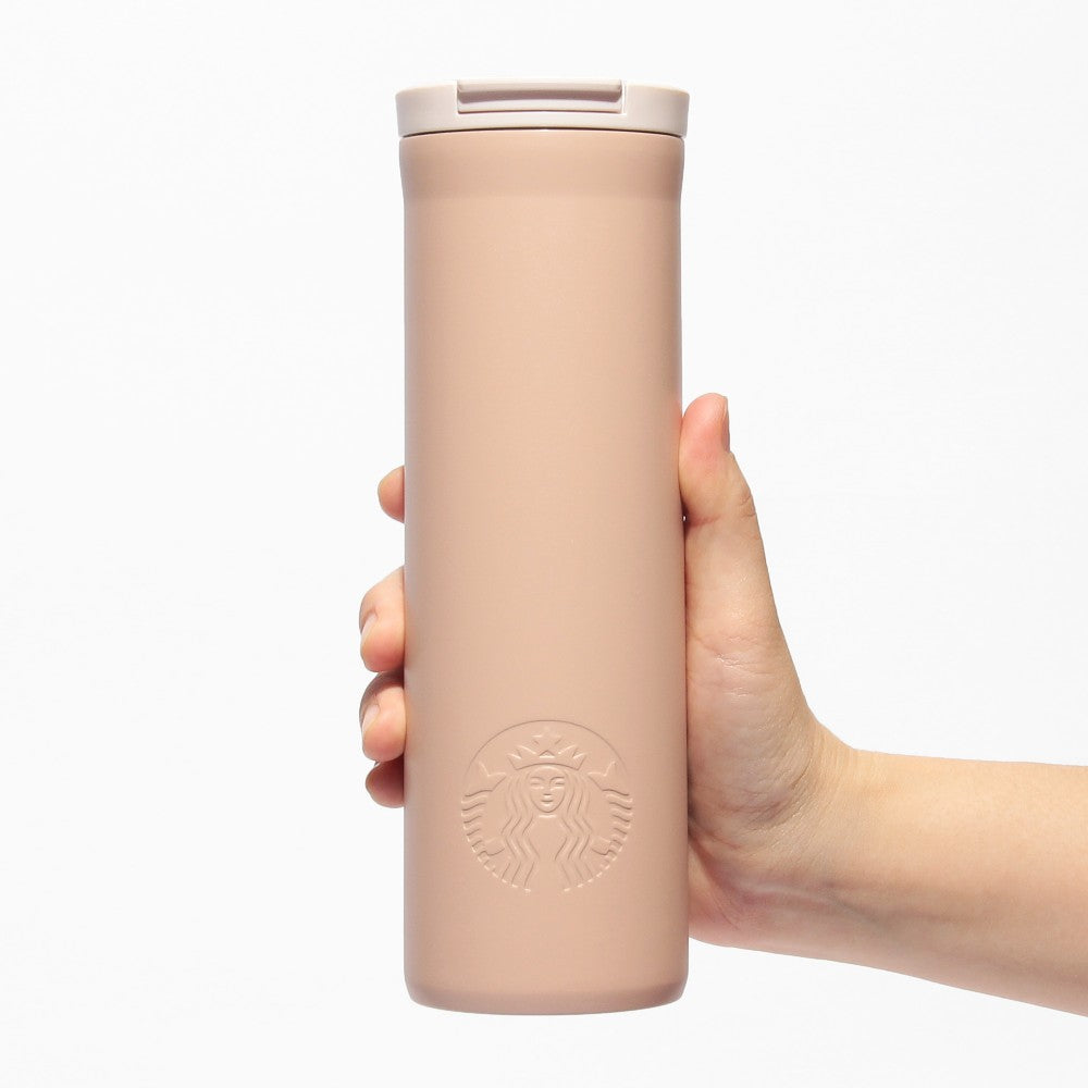 Termo de Acero Inoxidable Trojan Starbucks Japan 2025 Valentine's Day Beige 473ml
