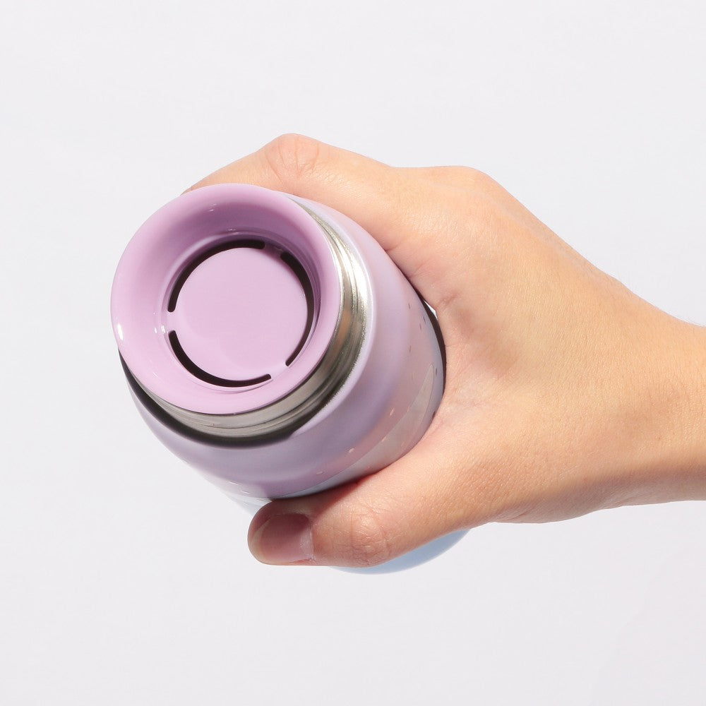 Botella de acero inoxidable oso y pajarito rosa 355ml Shinning Winter