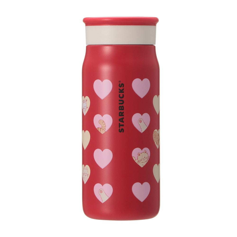 Termo Thermos de acero inoxidable Starbucks Japan 2025 Valentine's Day Red Love  355ml