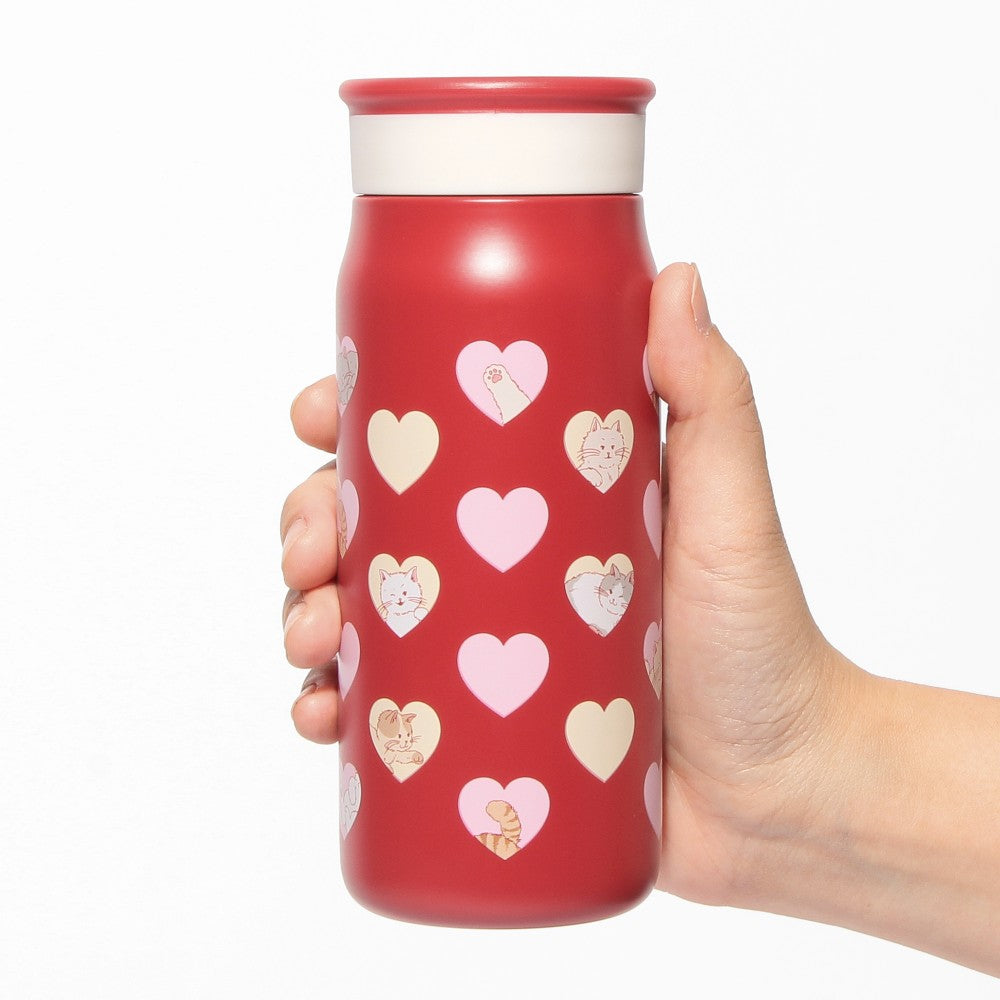 Termo Thermos de acero inoxidable Starbucks Japan 2025 Valentine's Day Red Love  355ml