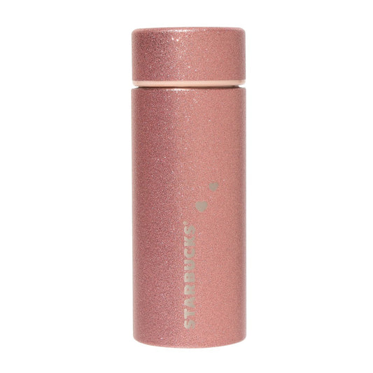 Termo Rosa Glitter de acero inoxidable Starbucks Japan 2025 Valentine's Day 355ml