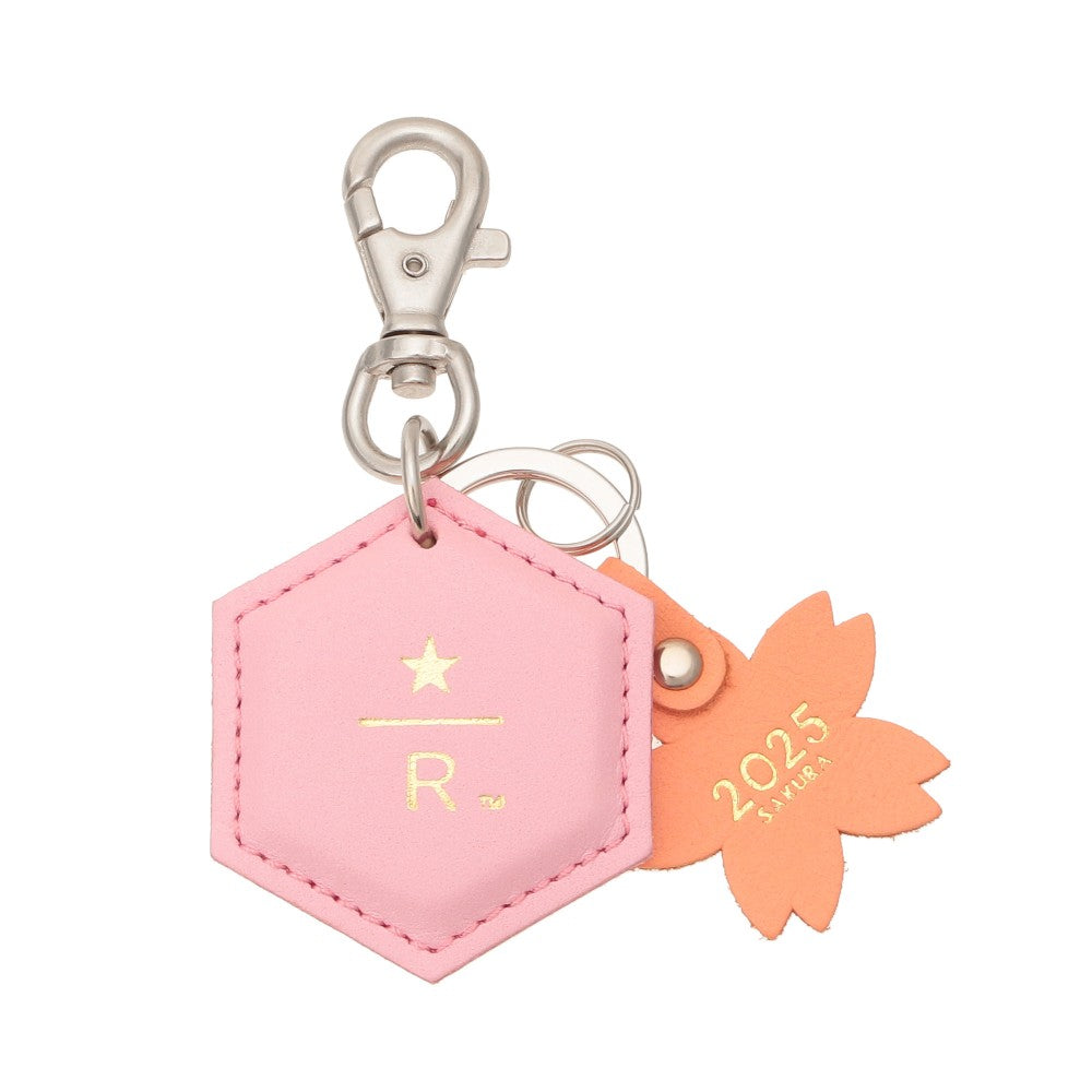 Llavero de cuero Starbucks Reserve Sakura rosa 2025 Starbucks Japan