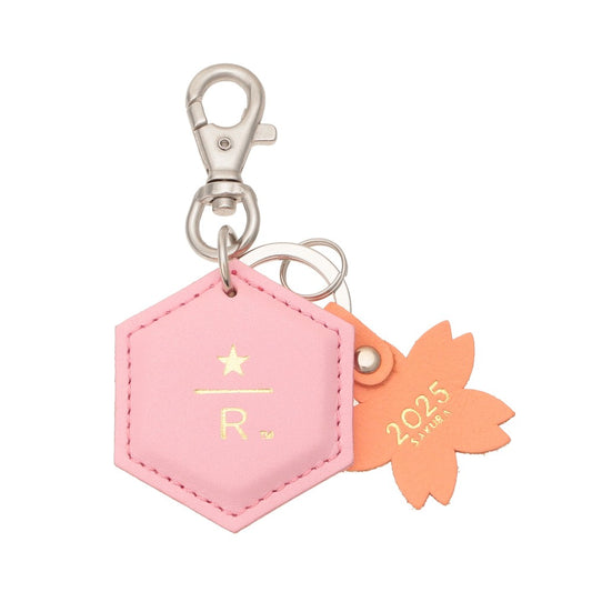 Llavero de cuero Starbucks Reserve Sakura rosa 2025 Starbucks Japan
