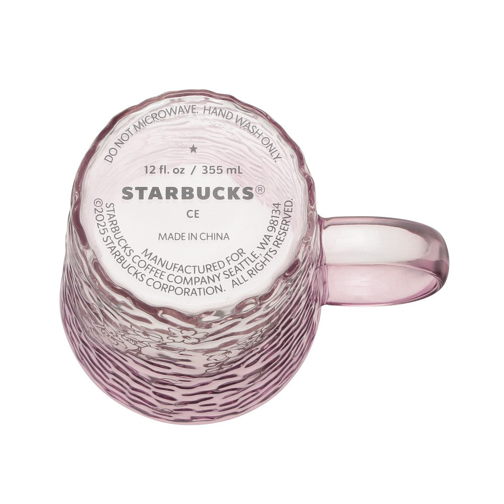 Taza de Vidrio Starbucks Japan 2025 Sakura Season2 series glass cup 355ml