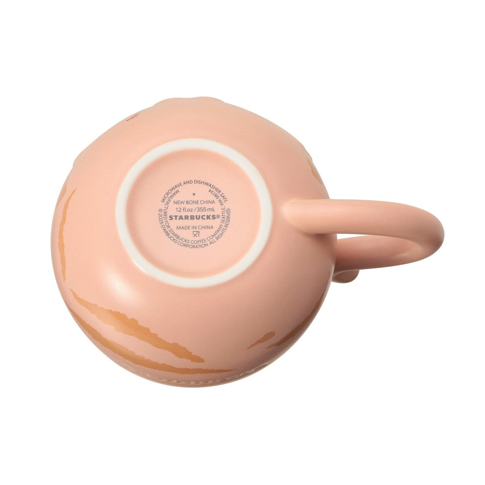 Taza de Ceramica en forma de Gato rosa Starbucks Japan 2025 Valentine's Day355ml