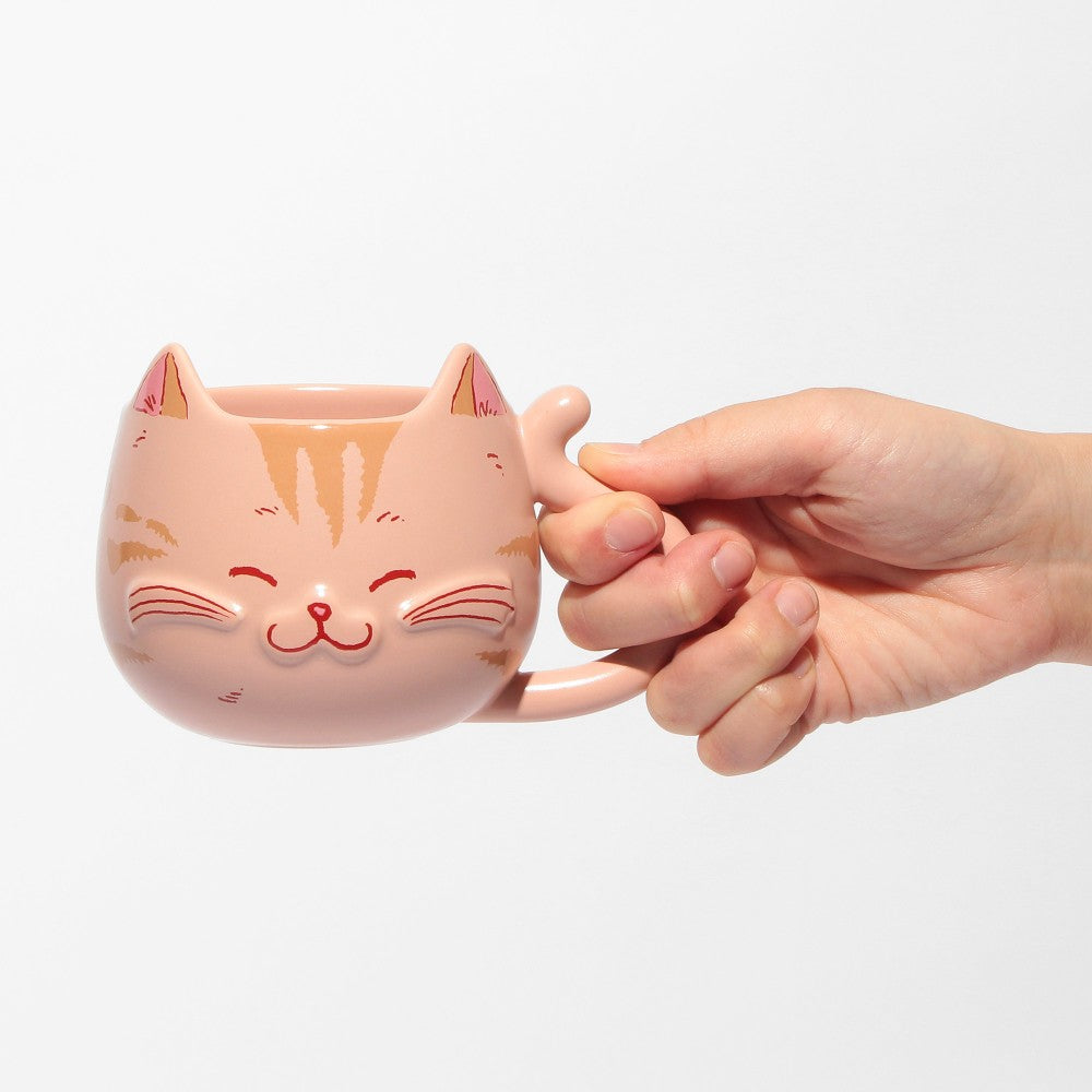 Taza de Ceramica en forma de Gato rosa Starbucks Japan 2025 Valentine's Day355ml
