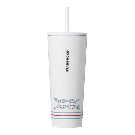 Vaso de acero inoxidable con borde marino, 473 ml Marine Look Collection Japan 2025
